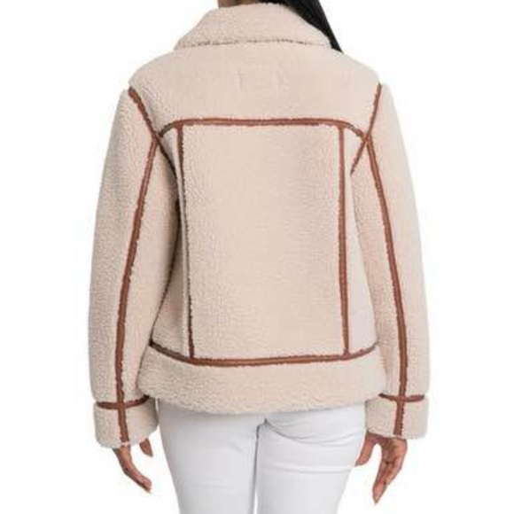 NEW! Bearpaw Women’s Moto Shearling Jacket - Picture 6 of 8
